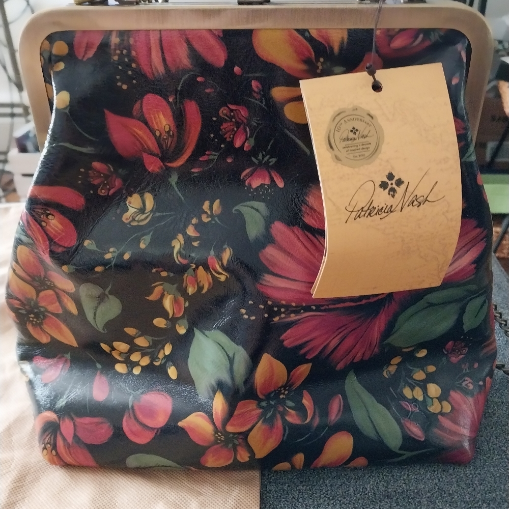 Patricia Nash NWT  Crossbody Kisslock Tropical Escape  Collection - Picture 11 of 11